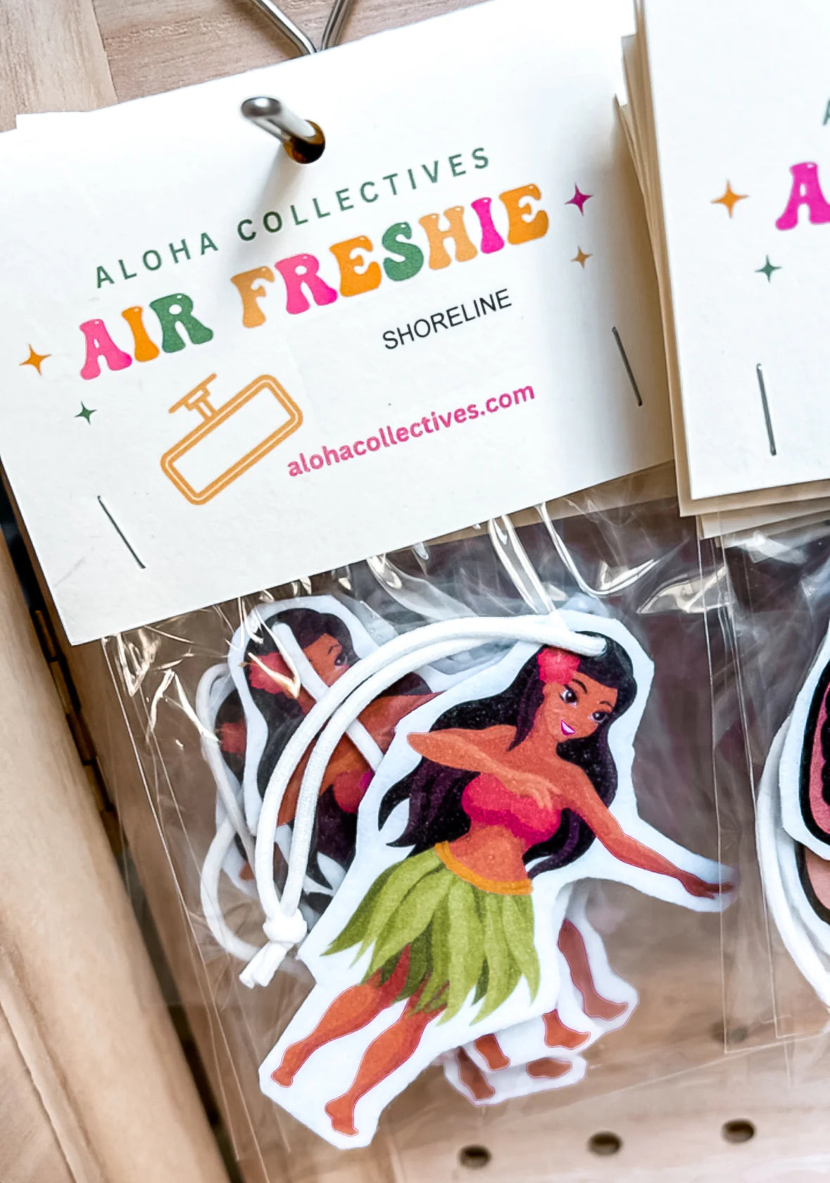 Aloha Collectives Air Freshie Hula Dancer Bananas Coconuts
