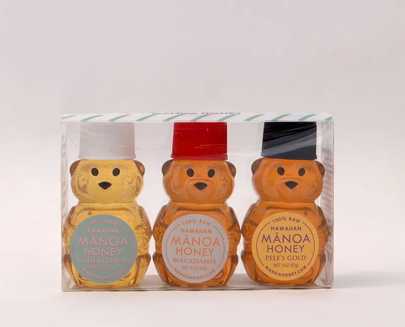 Mānoa Honey 2-oz Honey Bear Sampler Set